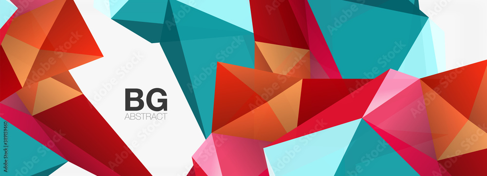 3d mosaic abstract backgrounds, low poly shape geometric design 3d mosaic abstract backgrounds, low poly shape geometric design