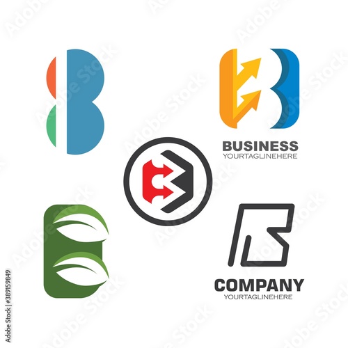 Free Download B Letter Icon Design Vector - GFXLoad