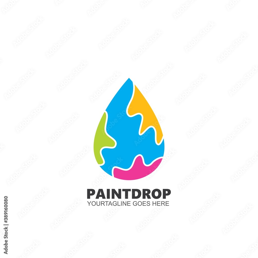 paint drop vector icon illustration paint drop vector icon illustration