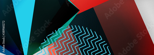 Low poly 3d geometric shapes, minimal abstract background. Vector illustrations for covers, banners, flyers and posters and other