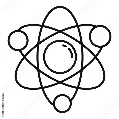Science gravity icon. Outline science gravity vector icon for web design isolated on white background