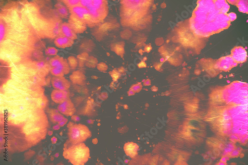 Circle Old Paint. Color Patterns. Watercolor 