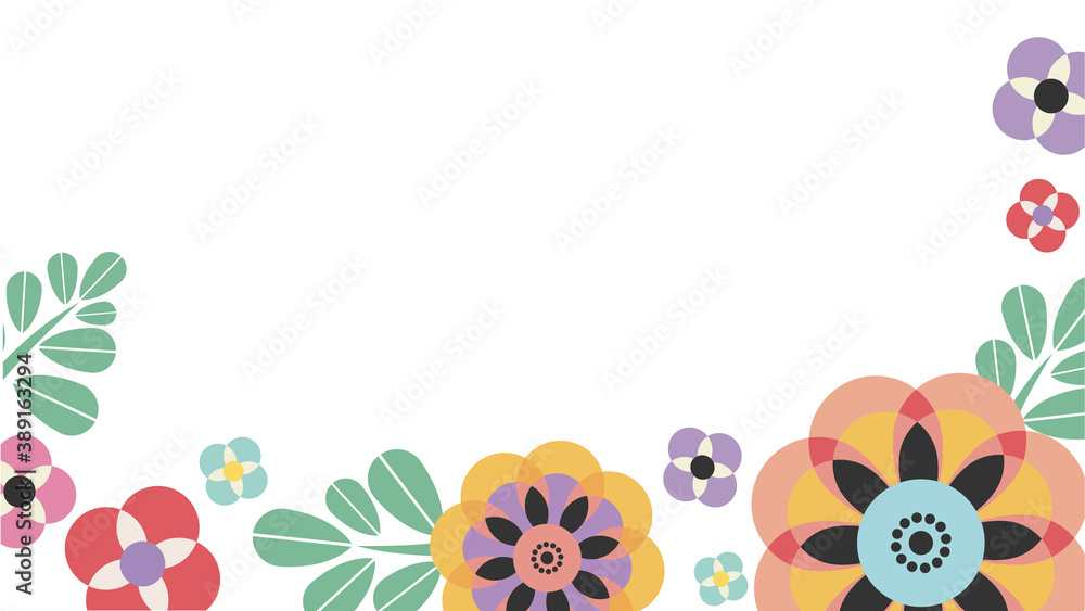 昭和レトロポップな花柄背景 Stock Vector Adobe Stock 昭和レトロポップな花柄背景 Stock Vector Adobe Stock