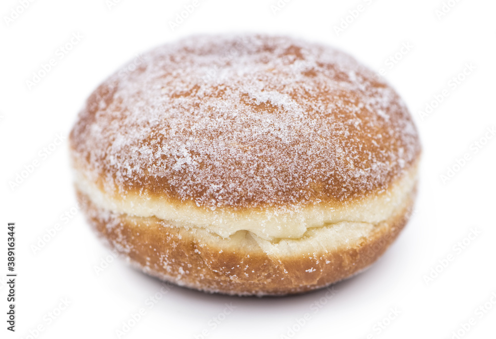 Berliner Doughnuts as detailed close-up shot isolated on white background (selective focus) Berliner Doughnuts as detailed close-up shot isolated on white background (selective focus)