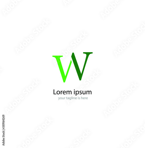 Free Download letter w elegant logo concept with white background - GFXLoad
