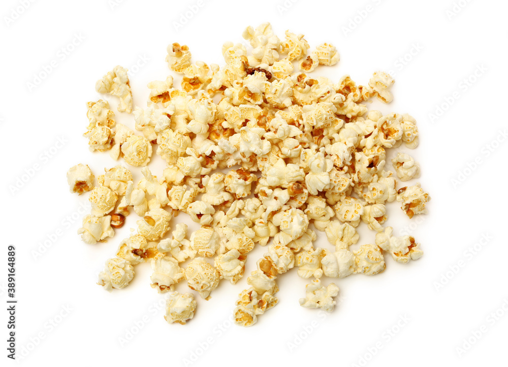 popcorn isolated on white background