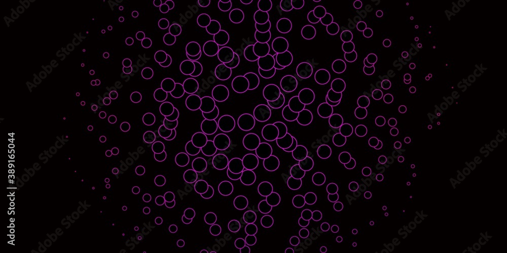 Dark Purple vector pattern with spheres. Dark Purple vector pattern with spheres.