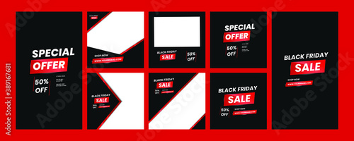 Black friday social media template
