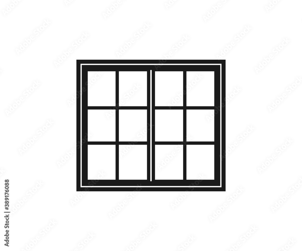 Window, Window Icon, Window Clipart, Window Silhouette, Window Symbol Icon Design. Window frames line icon set. Vector illustration. Window, Window Icon, Window Clipart, Window Silhouette, Window Symbol Icon Design. Window frames line icon set. Vector illustration.
