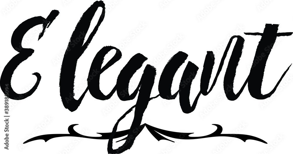 Elegant Bold Calligraphy Black Color Text On White Background Elegant Bold Calligraphy Black Color Text On White Background
