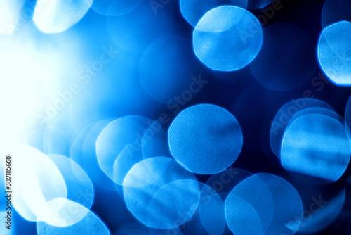blue bubbles in back light