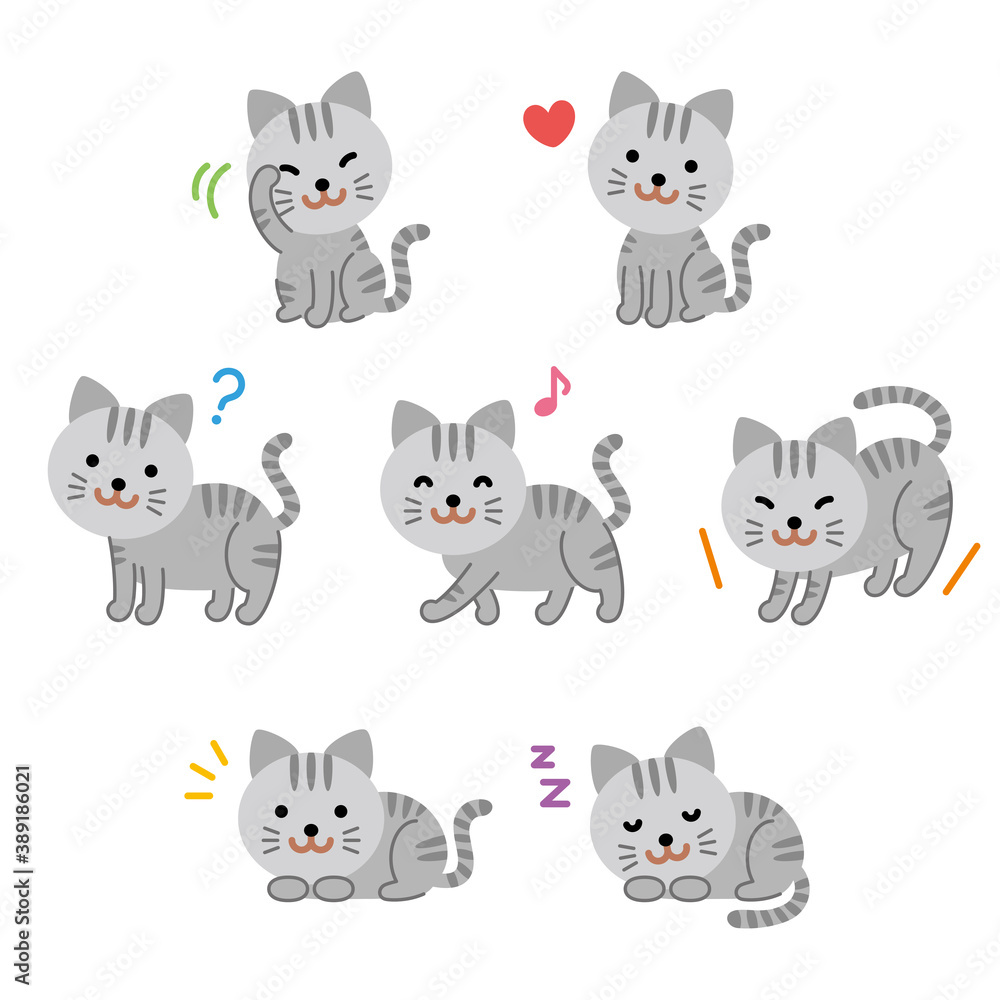 サバトラ猫セット サバトラ猫セット