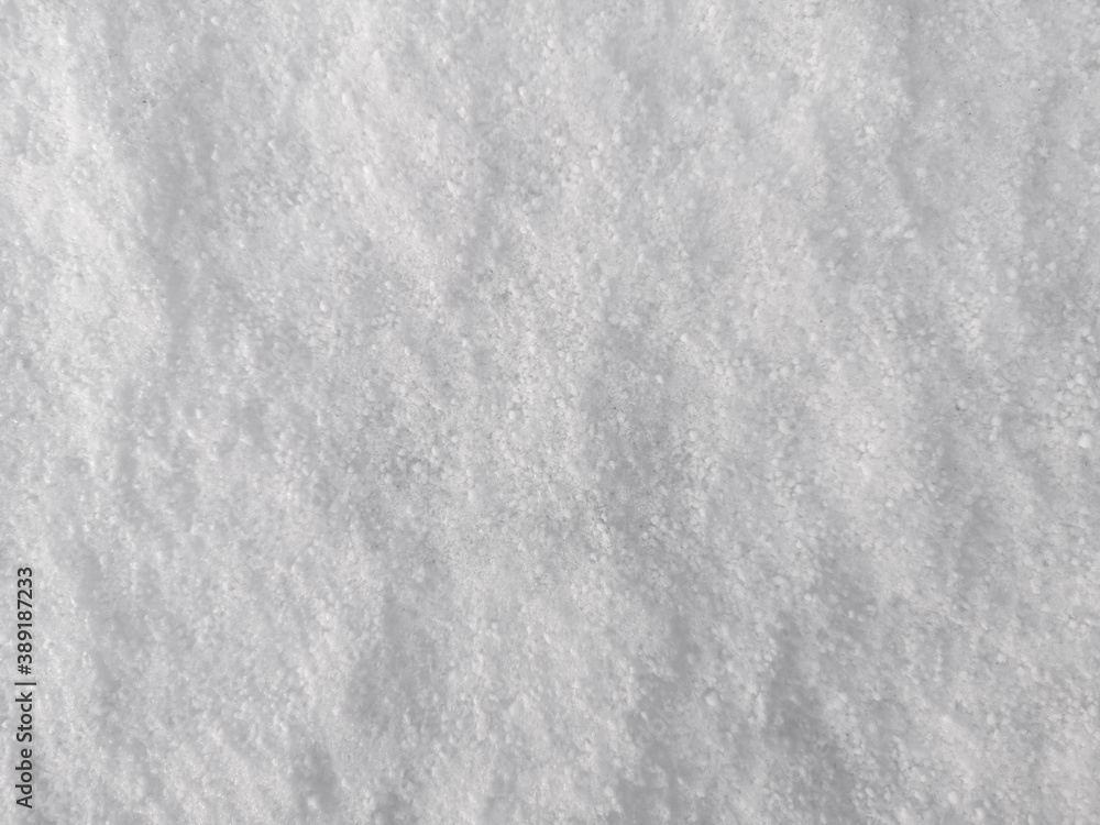 White snow as an abstract background.