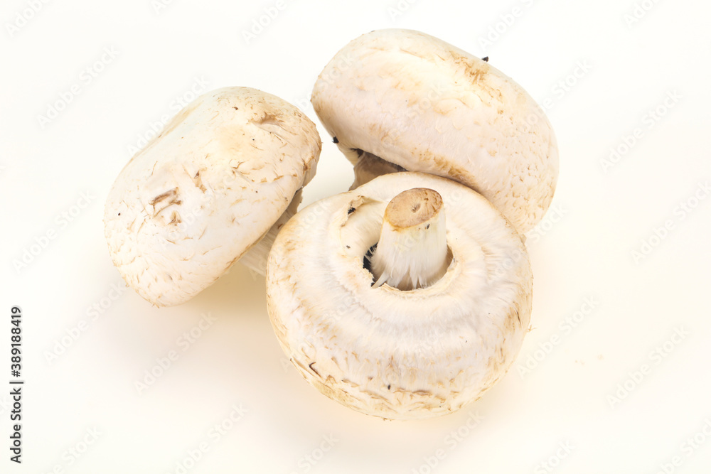 Raw Champignon heap for cooking Raw Champignon heap for cooking