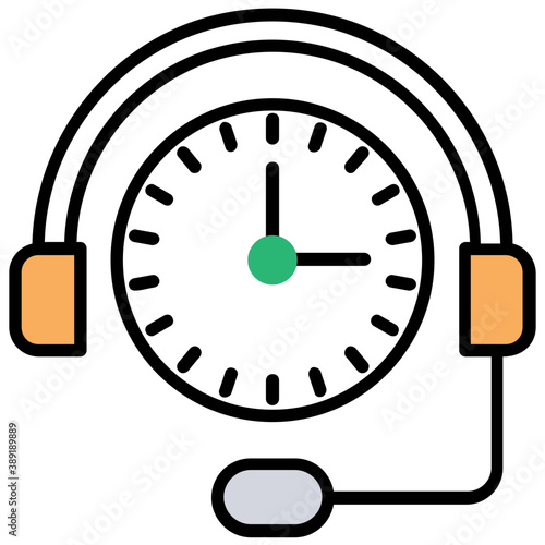 
Full time helpline symbol 
