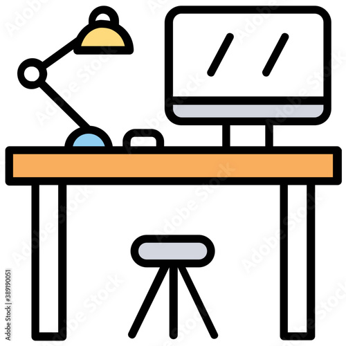 
Work area or desk for freelancing or ppc 
