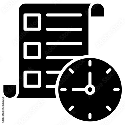  agenda list flat vector icon   © Vectors Market