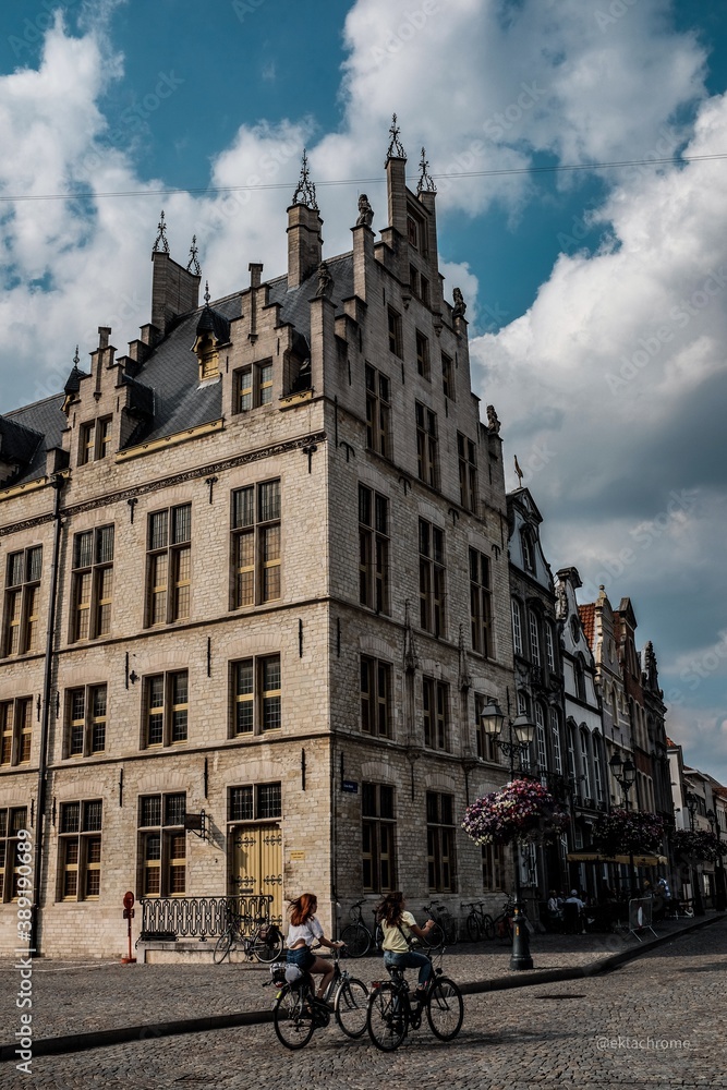 Fototapeta premium Mechelen bikers