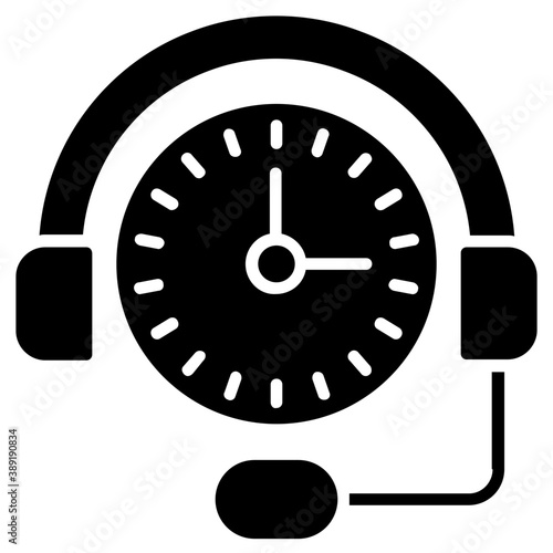 
Full time helpline symbol 
