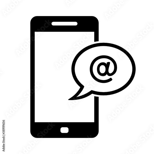 wiadomość e-mail na telefon ikona