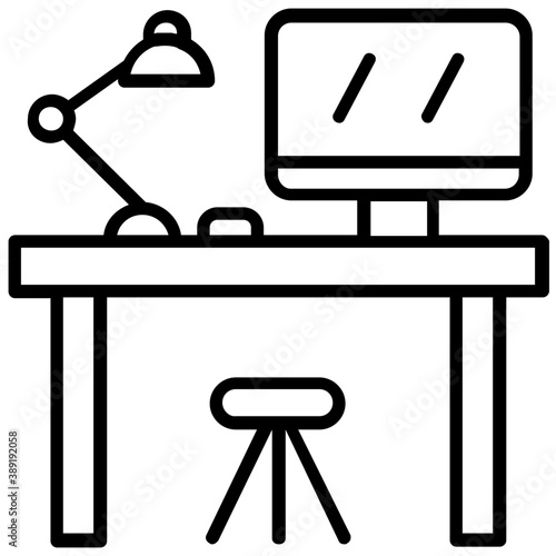 
Work area or desk for freelancing or ppc 
