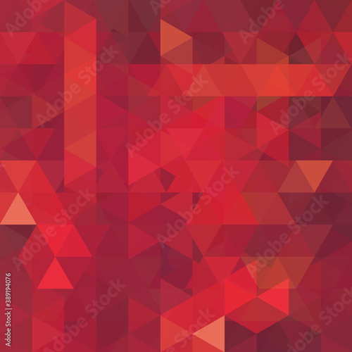 Background made of red, orange triangles. Square composition with geometric shapes. Eps 10