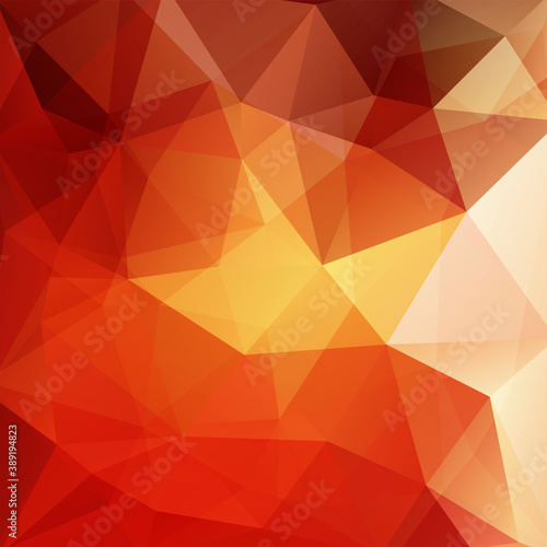 Background of geometric shapes. Orange mosaic pattern. Vector EPS 10. Vector illustration