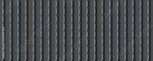 Quadro su tela Vertical barracks wall background