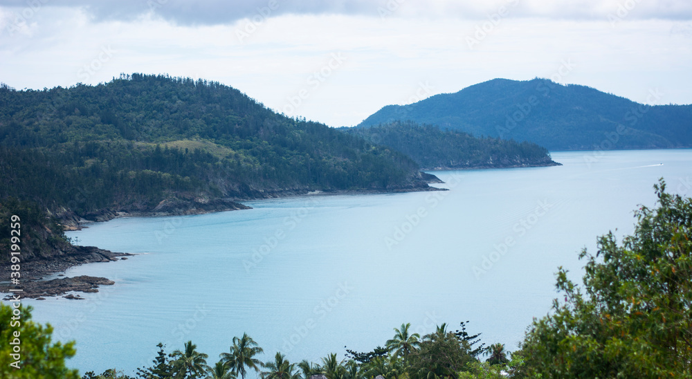 Hill Inlet lookout at Hamilton Island, Airlie Beach QLD Australia on Saturday 24th October 2020