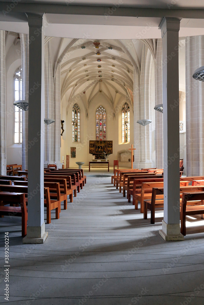 Martin Luthers Taufkirche in Eisleben. Eisleben, Sachsen-Anhalt, Deutschland, Europa  --
Martin Luther's baptistery in Eisleben. Eisleben, Saxony-Anhalt, Germany, Europe