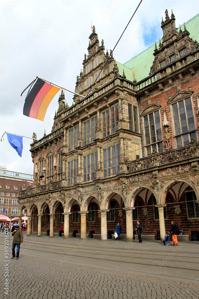 Fototapeta premium Bremen, Bremer Rathaus, UNESCO-Weltkulturerbe, Deutschland, Europa -- Bremen, Bremen Town Hall, UNESCO World Heritage Site, Germany, Europe