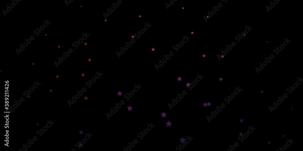 Dark Pink, Blue vector template with neon stars. Dark Pink, Blue vector template with neon stars.