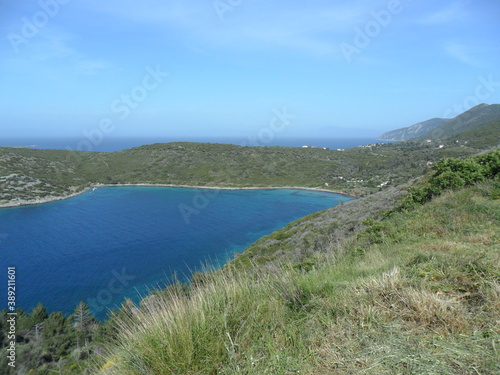 Fotografie, Obraz The tuquoise water, paradise beaches and mountains on the greek island of Samos