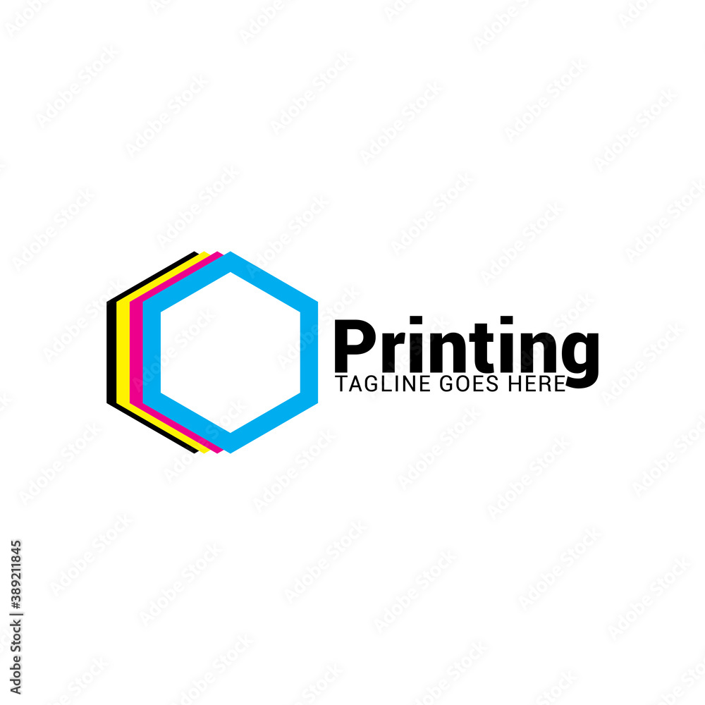 Digital print logo icon vector template. Digital print logo icon vector template.