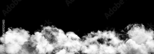 Wallpaper Mural white clouds on black background Torontodigital.ca