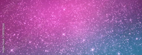 Bright purple-blue shiny festive background with many small stars and sparks. A universal basis for creating banners  cards  invitations  covers  brochures