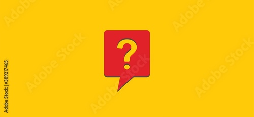 Question mark poster. Question Mark Abstract Design. Question mark web banner brainstorm