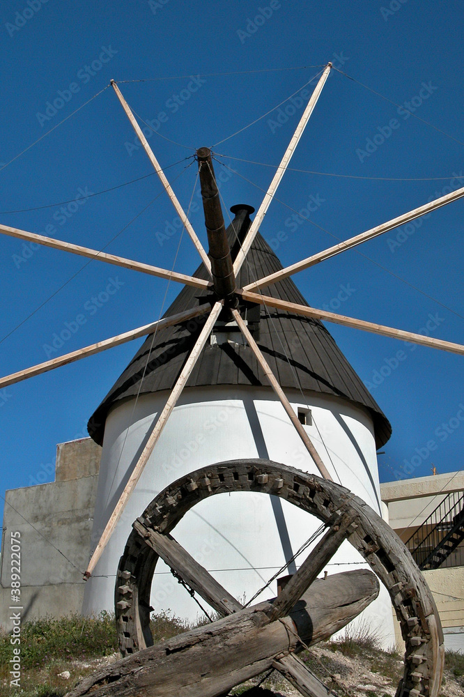 Traditional windmill in Carboneras, Almeria - Spain