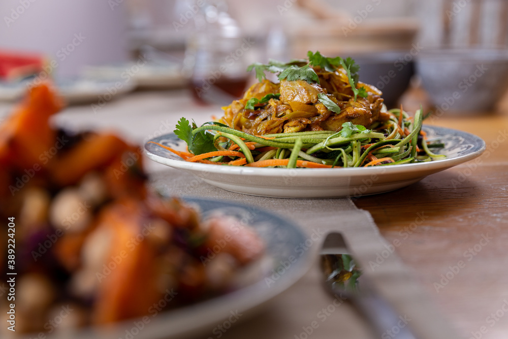 chicken cooked in sauce with vegetables and healthy vegeratian food chicken cooked in sauce with vegetables and healthy vegeratian food