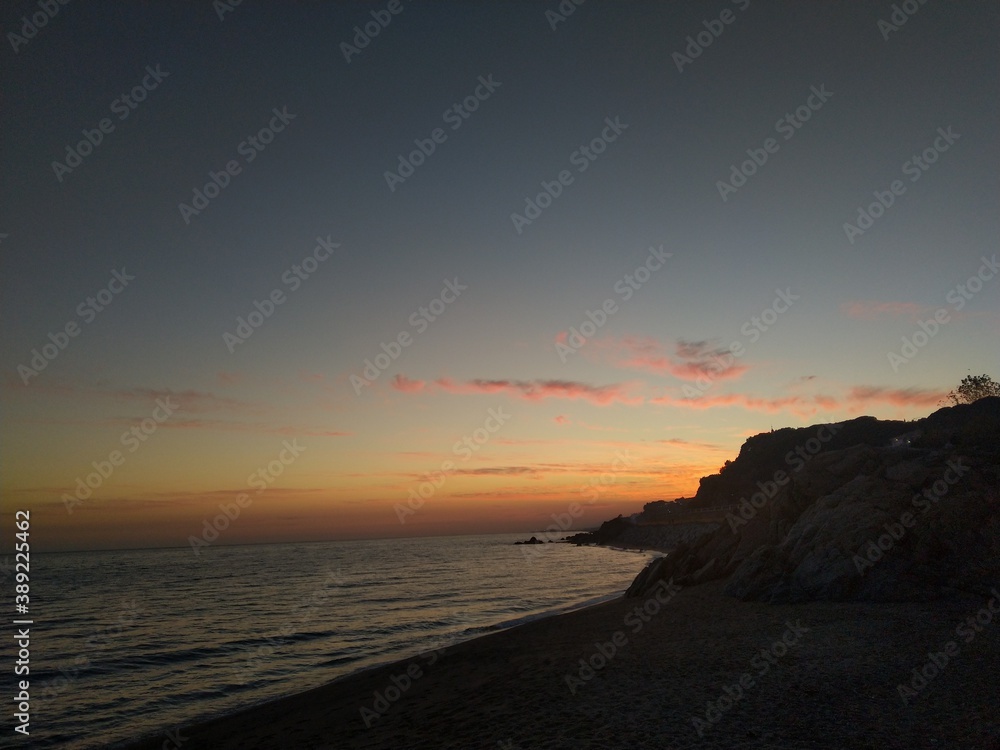 Obraz premium sunset on the beach