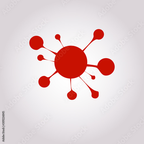 Neural network icon in simple line style isolated on gray background. Neural network symbol for your web site design, ui, app or logo. Lines not expanded, editable stroke. Vector illustration EPS10.