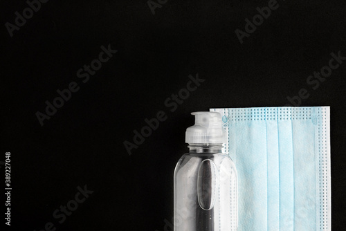 Surgical mask and antiseptic hand gel