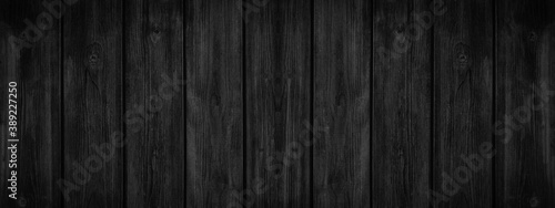 Old weathered grunge black grey gray rustic dark wooden texture - wood / timber background panorama banner 