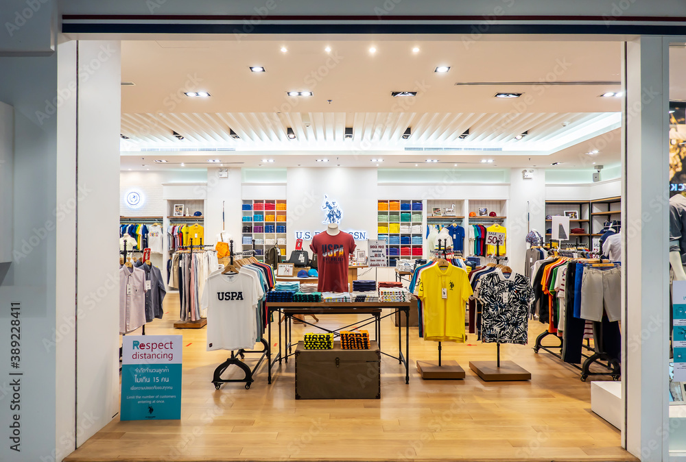 BANGKOK,THAILAND-Oct 29,2020: US Polo ASSN Store clothes in Bangkok. Brand U.S.  Polo ASSN. belongs USPA Properties, a subsidiary of the nonprofit American  Association players flat since 1890 Stock Photo | Adobe Stock