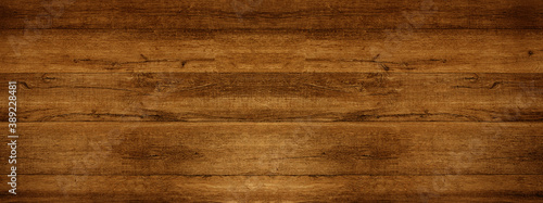 Old brown grunge rustic dark wooden texture - wood / timber background panorama banner