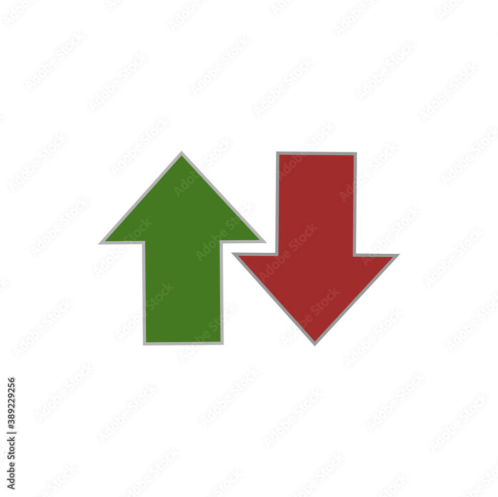 icon for the arrow up sign in, arrow down sign out. icon for the arrow up sign in, arrow down sign out.