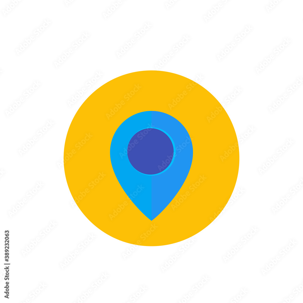 map pointer, location icon on white map pointer, location icon on white