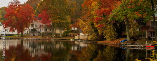 A lake in the Fall in Massachusetts.