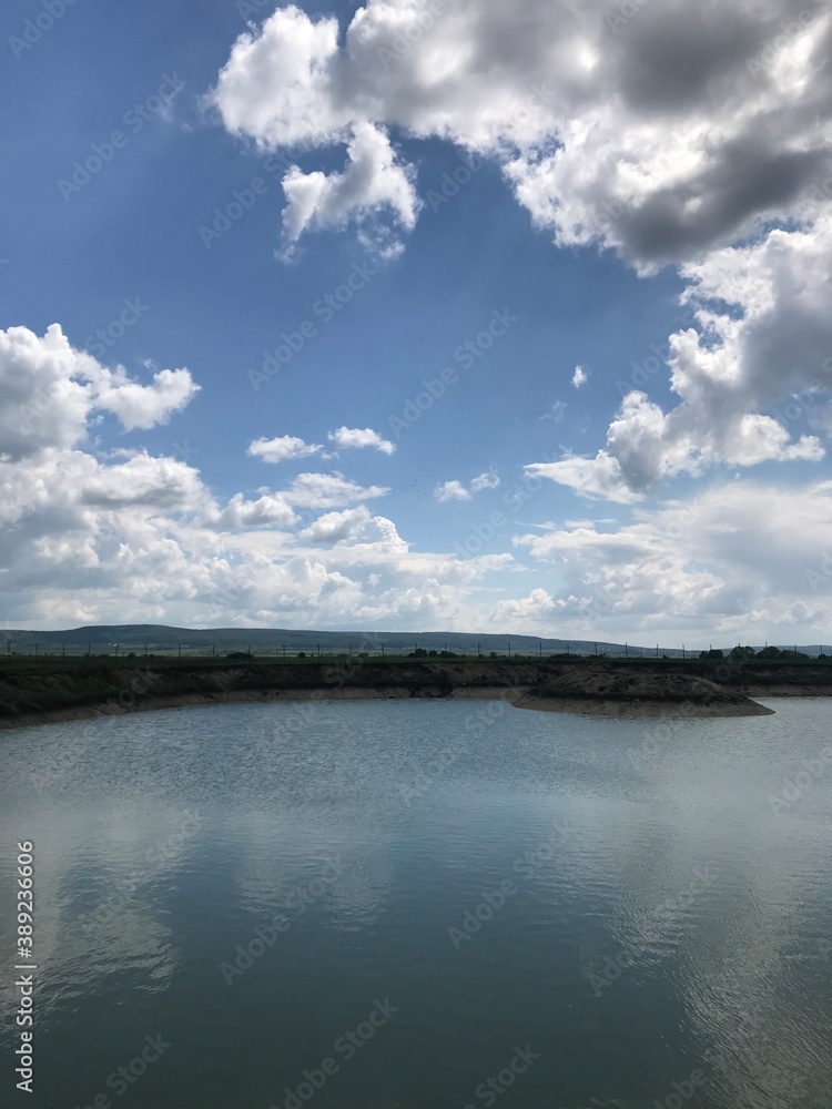 Clouds over the lake