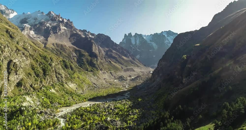 Mountain river in a picturesque gorge with high rocks. Landscape and nature of the North Caucasus. Traveling in Russia
Mountain river in a picturesque gorge with high rocks. Landscape and nature of the North Caucasus. Traveling in Russia